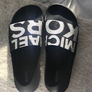 Michael Kors Rhinestone Slides (authentic)